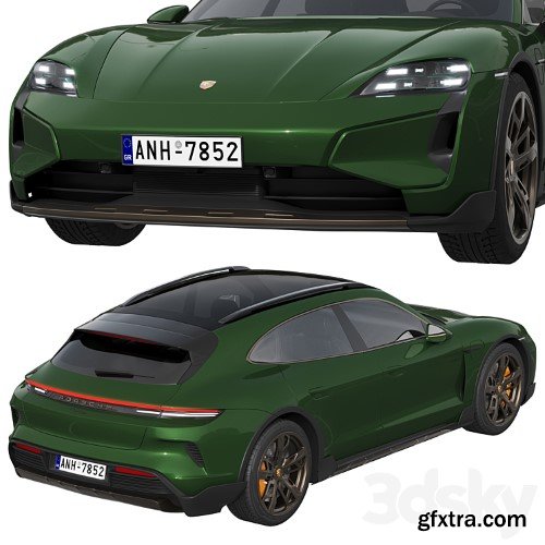 3dsky Pro - Porsche Taycan Turbo Cross Turismo 2024