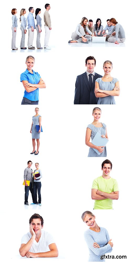 People on White Background 40xJPG
