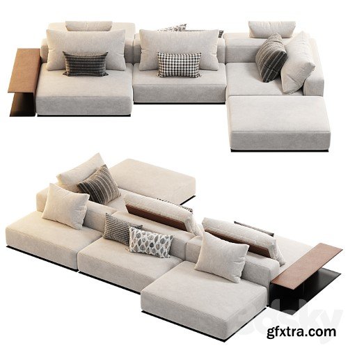 3dsky Pro - Poliform West Side Sofa