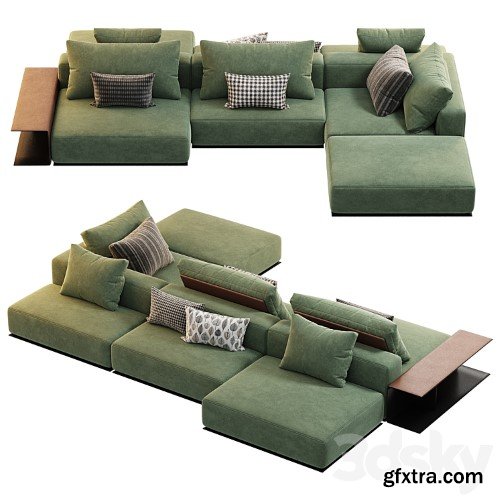 3dsky Pro - Poliform West Side Sofa