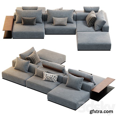 3dsky Pro - Poliform West Side Sofa