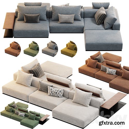 3dsky Pro - Poliform West Side Sofa