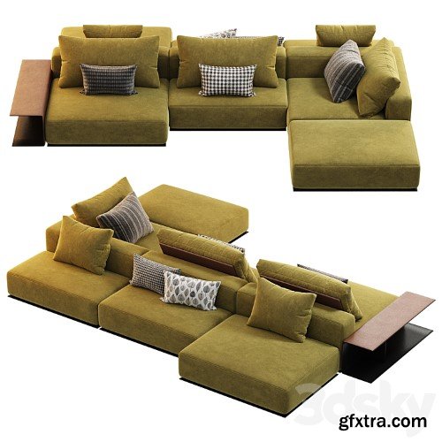 3dsky Pro - Poliform West Side Sofa