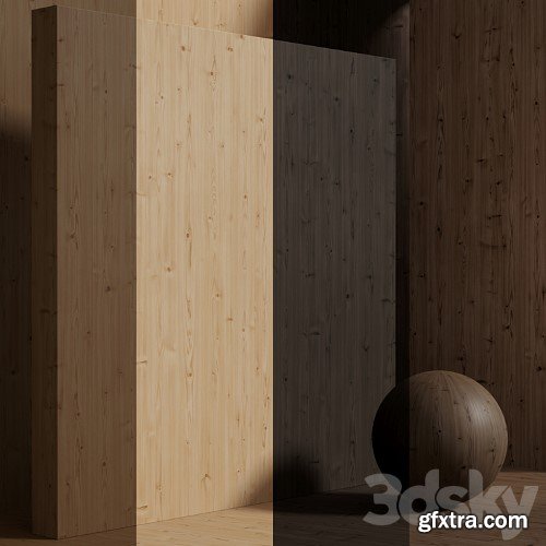 3dsky Pro - Material wood (seamless) pine spruce - set 159