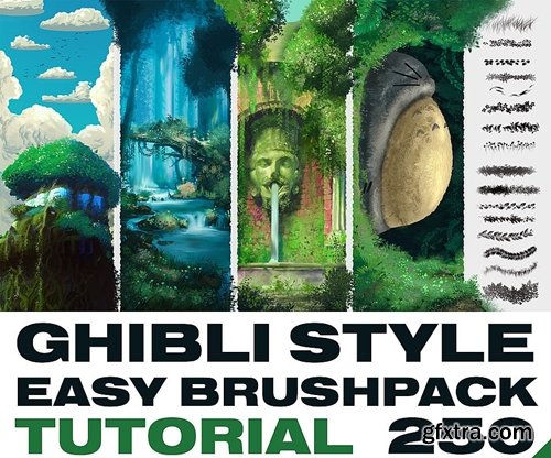 Cubebrush - GHIBLI STYLE EASY BRUSH-PACK