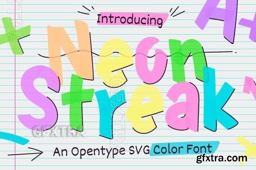 Neon Streak font