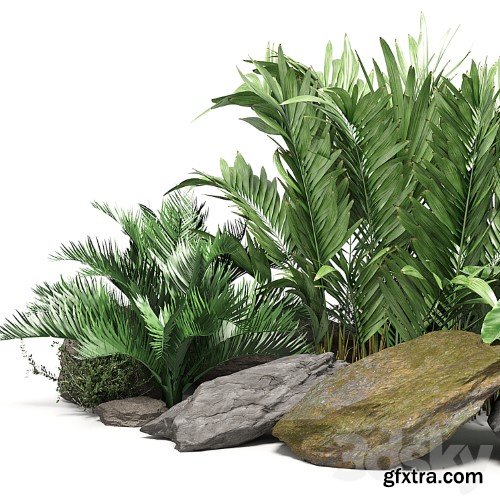 3dsky Pro - Stone + Bush Pack 14