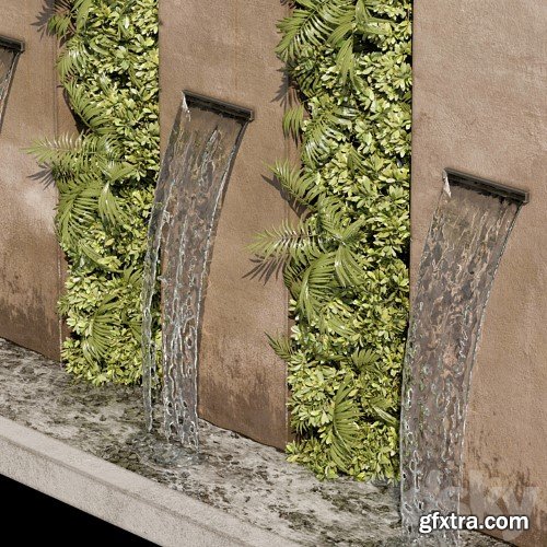 3dsky Pro - Waterfall fountains cascade 20