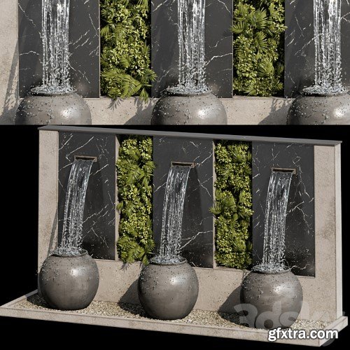 3dsky Pro - Waterfall fountains cascade 20
