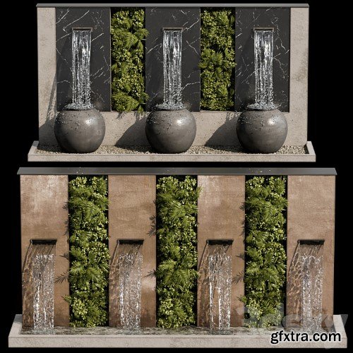 3dsky Pro - Waterfall fountains cascade 20