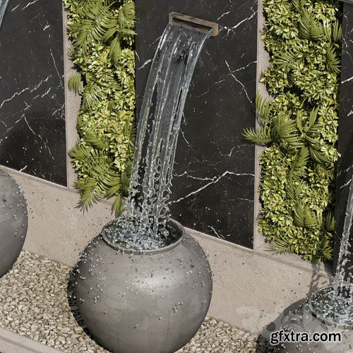 3dsky Pro - Waterfall fountains cascade 20
