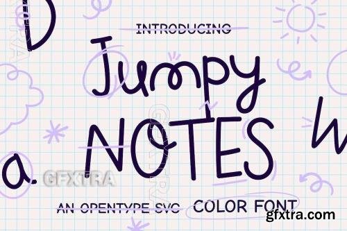 Jumpy Notes font
