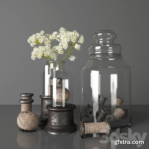 3dsky Pro - Vintage decorative set # 10