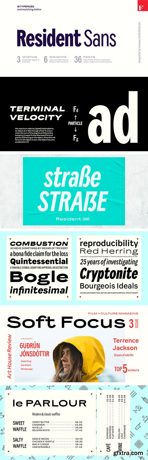 Myfonts - Resident Font Family