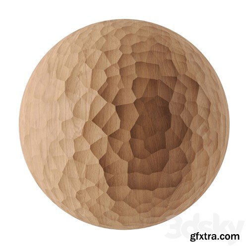 3dsky Pro - Carved wood material without displacement