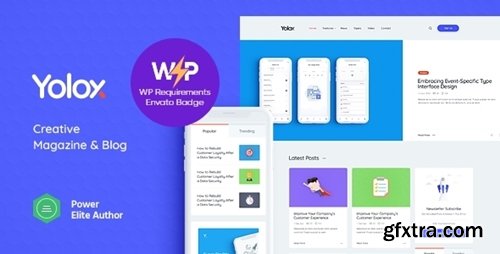 Themeforest - Yolox v1.0.14 - Modern WordPress Blog Theme for Business & Startup 23702588