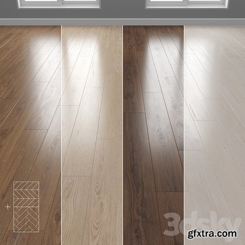 3dsky Pro - Parquet 4 colors Linear, herringbone, chevron setquad3