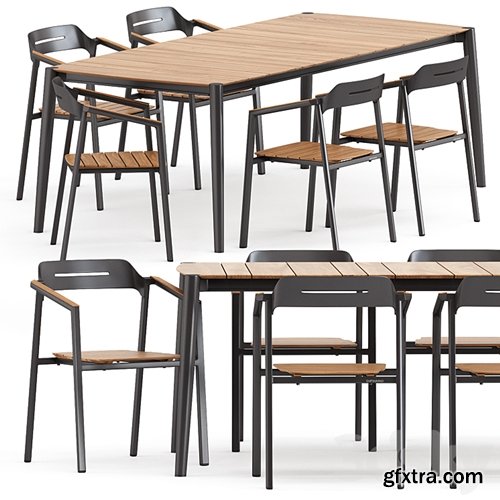 3dsky Pro - ICON ARMCHAIR and ICON DINING TABLE 89 by akulaliving