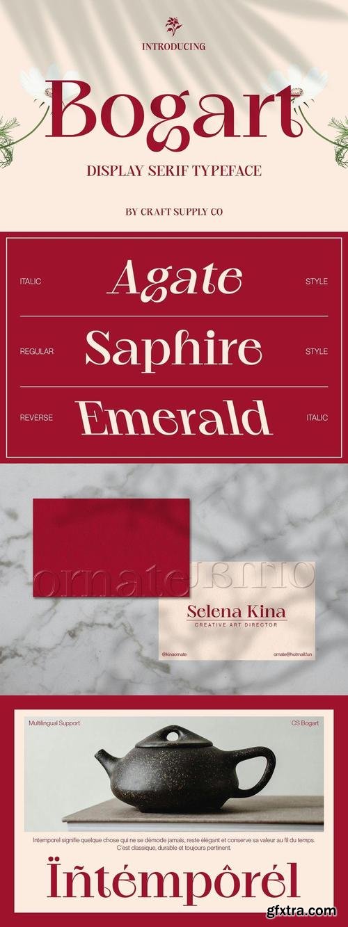 Bogart - Aesthetic Font