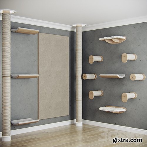 3dsky Pro - Kogtetochka and lodges for cats