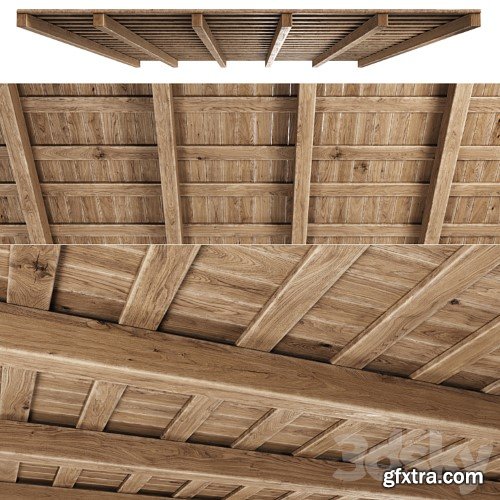 Wooden Ceiling V5 / Straight wooden ceiling
