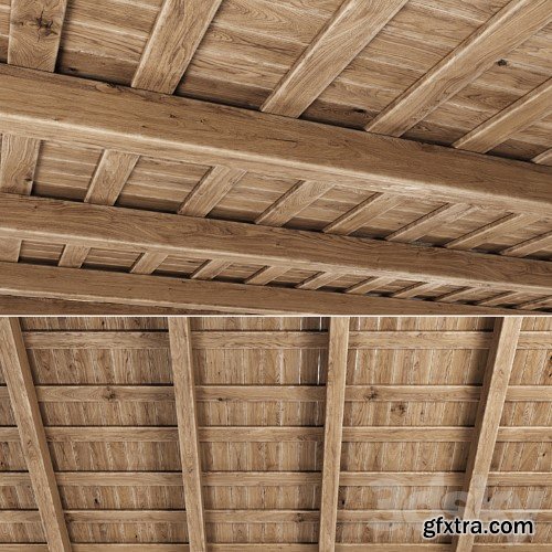 Wooden Ceiling V5 / Straight wooden ceiling