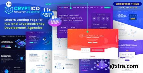Themeforest - Cryptico v1.4.16 - ICO Crypto Landing & Cryptocurrency Theme 21626006
