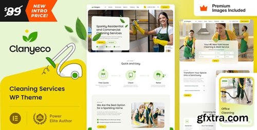 Themeforest - ClanyEco v1.0 - Cleaning Services WordPress Theme 56855419