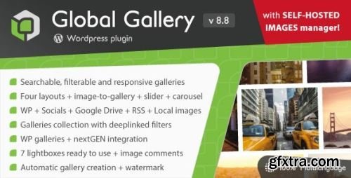 Codecanyon - Global Gallery v9.1.8 - Wordpress Responsive Gallery - nulled