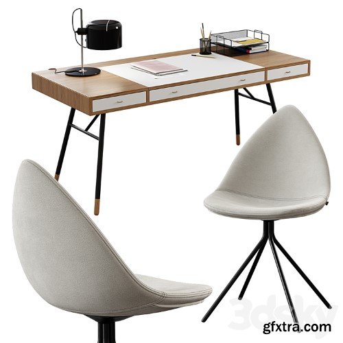 3dsky Pro - BoConcept / Cupertino Table + Ottawa Chair