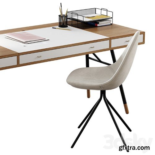 3dsky Pro - BoConcept / Cupertino Table + Ottawa Chair