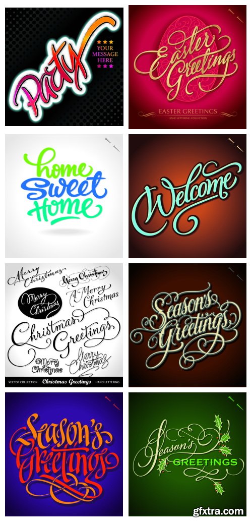 Handmade Calligraphy 25xEPS