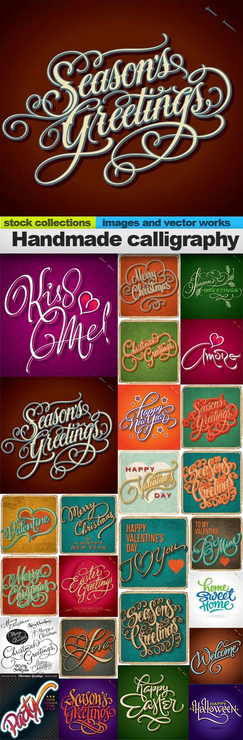 Handmade Calligraphy 25xEPS