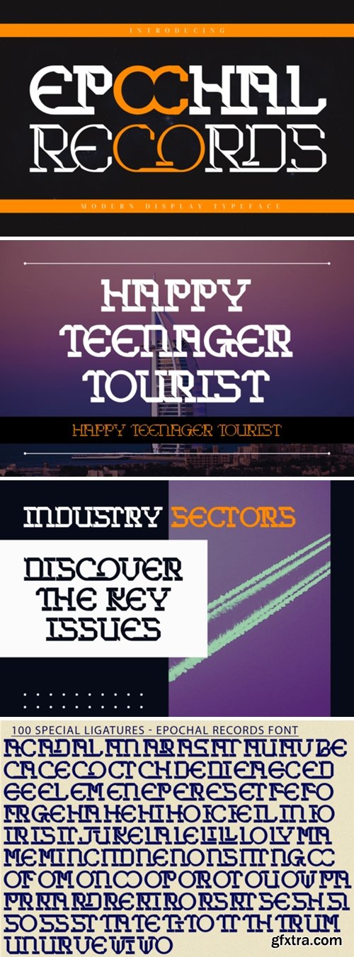 CM - Epochal Records - Futuristic Font