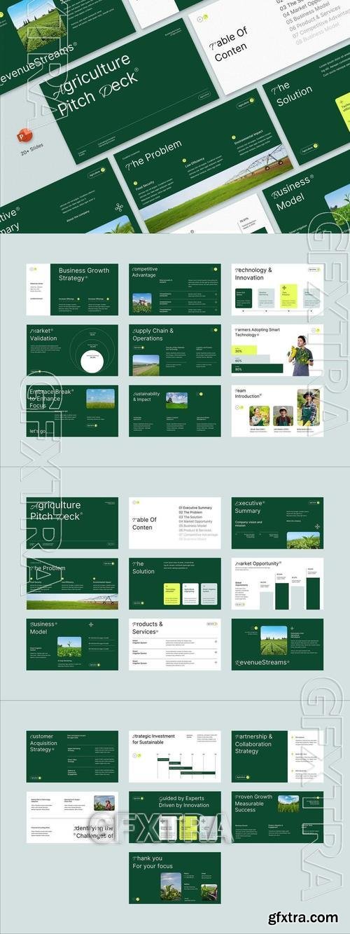 Green White Modern Agriculture Pitch Deck | 003 V6R857W