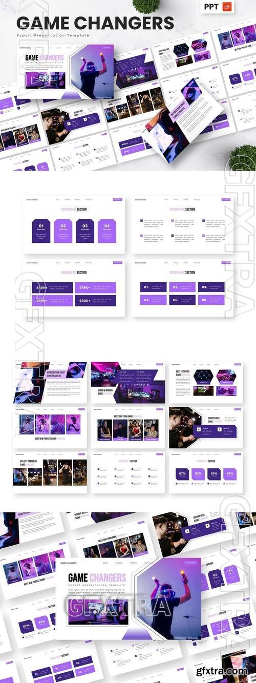 Game Changers - Esport Powerpoint Templates 3MNBG6V