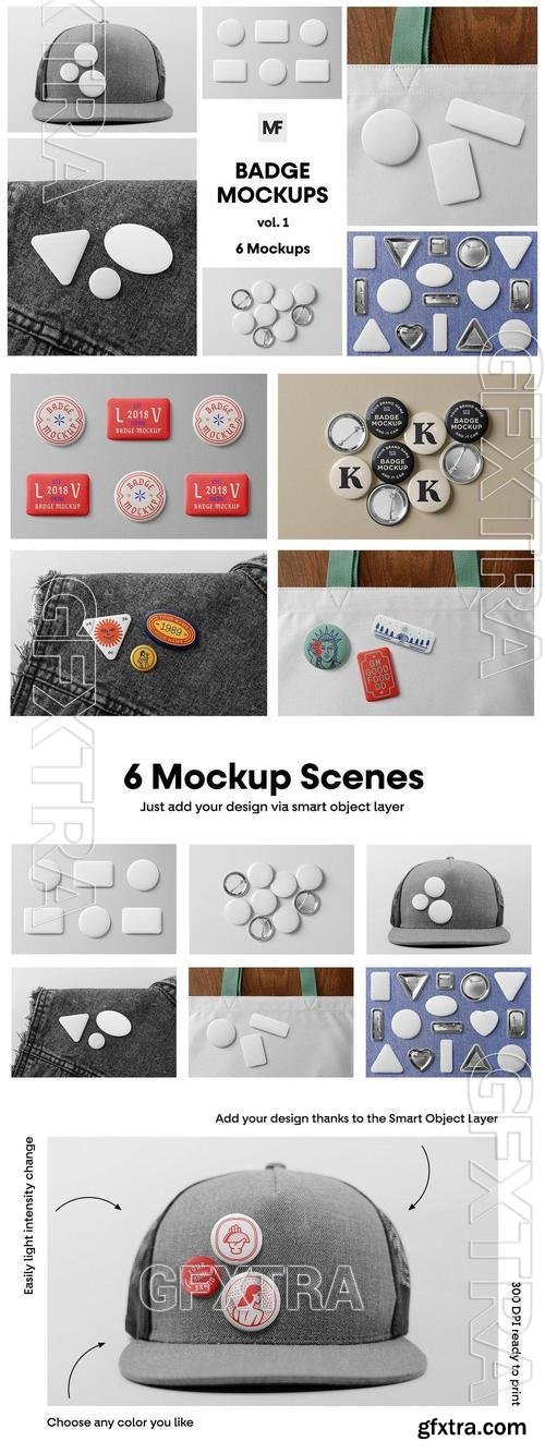 Badge Pin Mockups vol.1 VZY5LC6 Badge Pin Mockups vol.1 VZY5LC6