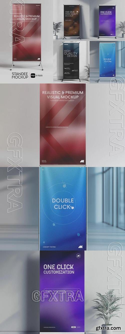 Office Event Roll-Up Banner Mockup P29D2T8