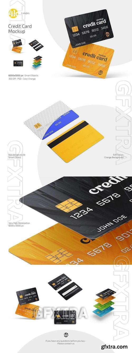 Credit Card Mockup Set X9J4N7U