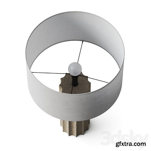 3dsky Pro - CB2 Scallop Table Lamps