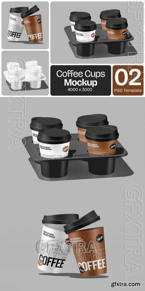Coffee Cups Mockup 6T63B2D