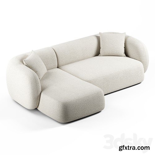 3dsky Pro - Kave Home - Martina, 2 and 3 seater sofa