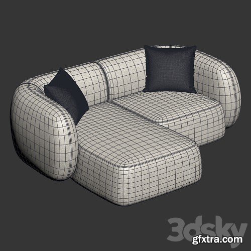 3dsky Pro - Kave Home - Martina, 2 and 3 seater sofa
