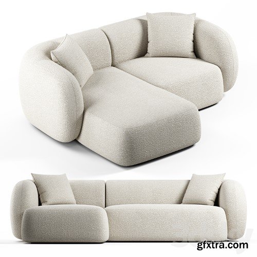 3dsky Pro - Kave Home - Martina, 2 and 3 seater sofa