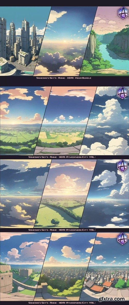 80 HDRI Someone's Sky's - Anime - Bundle v1.0