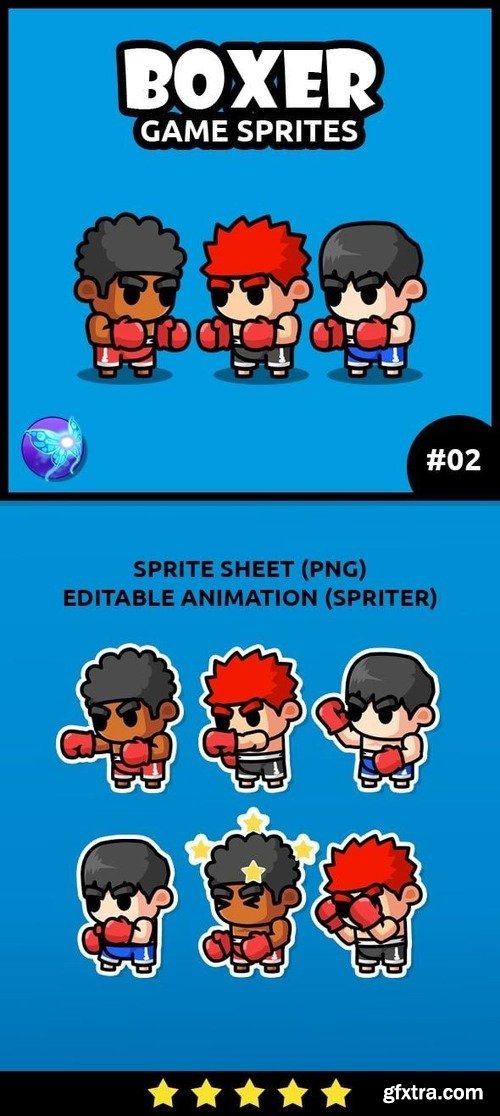 Boxer Game Sprites 02 v1.0
