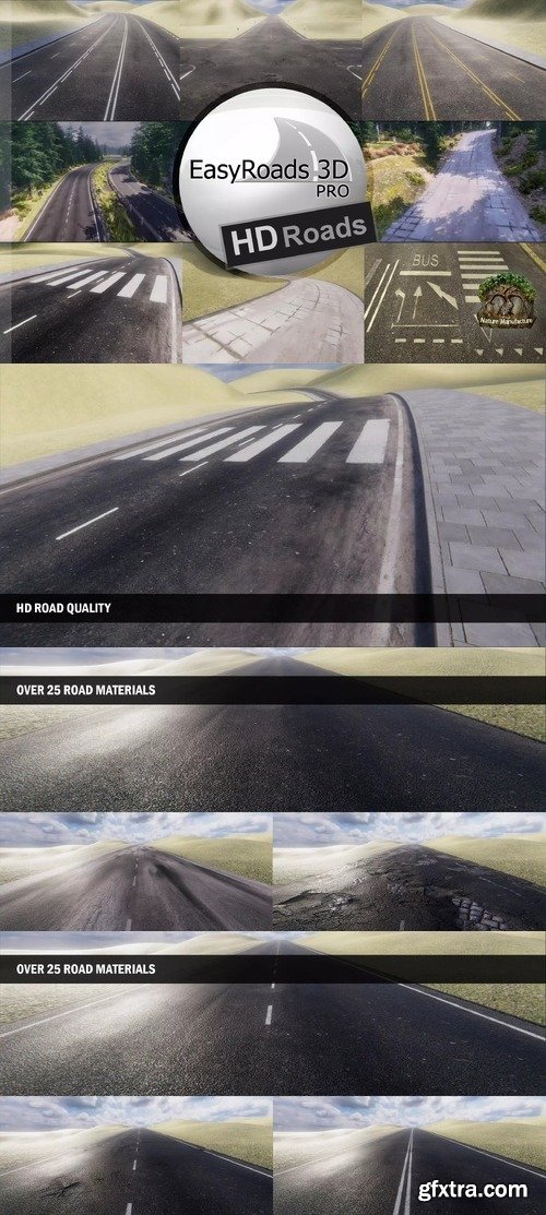 EasyRoads3D Pro Add On - HD Roads v1.2.5 (02 Sep 2024)