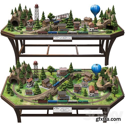 3dsky Pro - Railroad Model