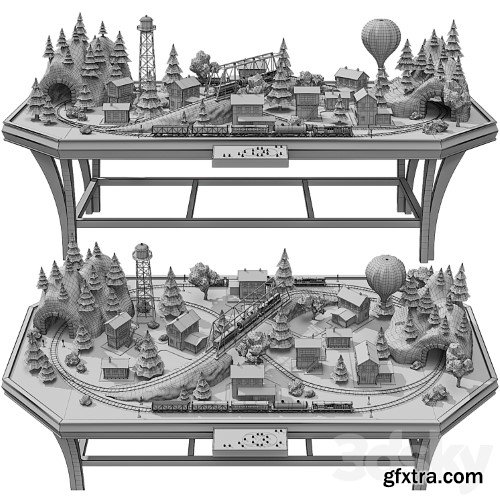 3dsky Pro - Railroad Model
