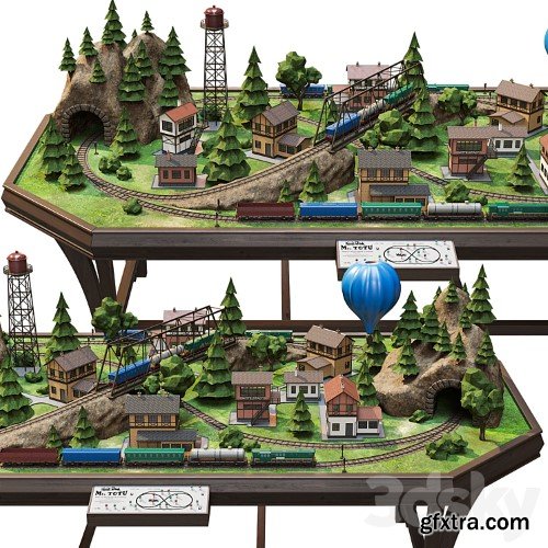 3dsky Pro - Railroad Model